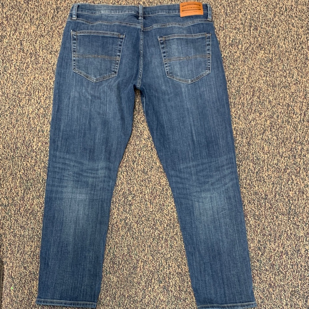 Lucky Brand Men's 36x30 Coolmax 110 Slim Stretch Jeans EUC Classic Male Denim - Picture 4 of 9